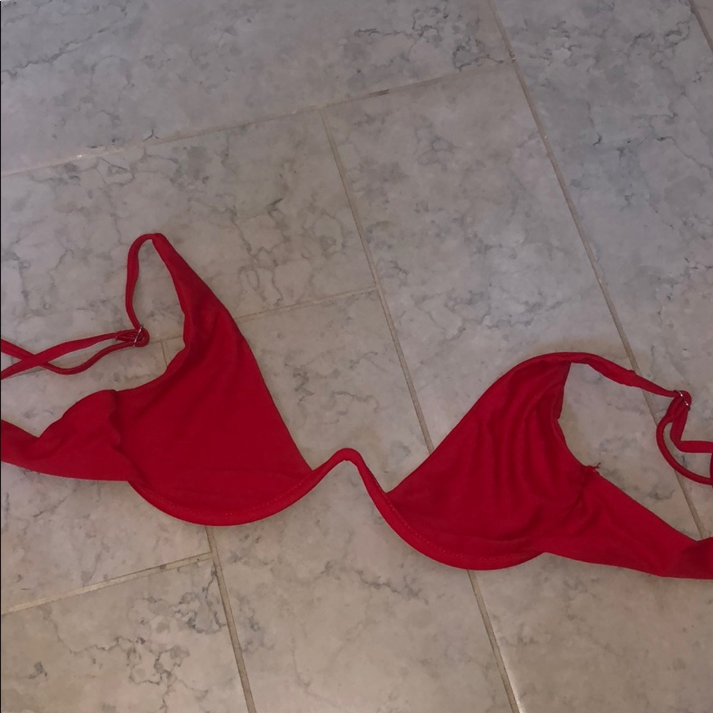 Zaful Red Bathing Suit Top